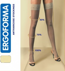 Чулки антиварикозные Ergoforma 1 класс компрессии 18-22 мм р. 3