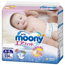 Подгузники 24 шт. Moony 4-8 кг р. S