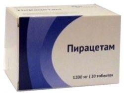 Пирацетам табл. п/о пленочной 1200 мг 20 шт.