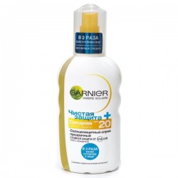Спрей солнцезащитный Garnier Амбр Солер Чистая защита spf 20 прозрачный 200 мл