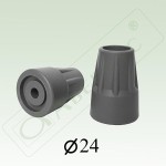 Наконечник для трости и костылей, р. 24 мм  1 шт цвет в ассортименте