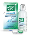 Раствор для ухода за контактными линзами, Opti-Free (Опти-фри) 90 мл Пюрмоист с контейнером