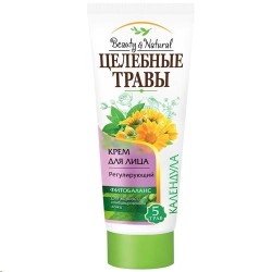 Крем для лица Целебные травы Фитобаланс 5 трав календула регулирующий 45 мл