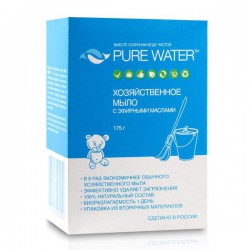 Мыло хозяйственное, Pure Water (Пюэ Вотер) 175 г с эфирными маслами