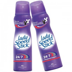 Дезодорант-антиперспирант, Lady Speed Stick (Леди Спид стик) 150 мл 24/7 Невидимая защита спрей