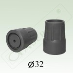 Наконечник для трости и костылей, р. 32 мм 1 шт арт. Нк32/С серый